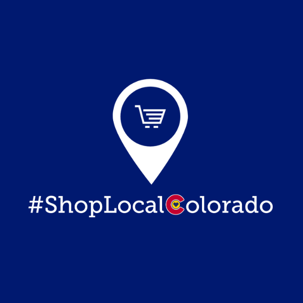 a pinpoint shop graphic with the text #ShopLocalColorado