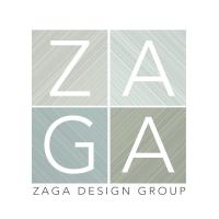 Zaga Design Group logo with the letters Z, A, G and A in large font