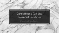 logo for Cornerstone Tax and Financial Solutions