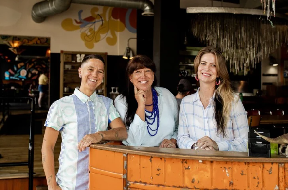 Image of the three co-owners of Colorado Sun Tofu