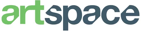 Artspace logo with the word "art" in the color green and the word "space" in the color blue.