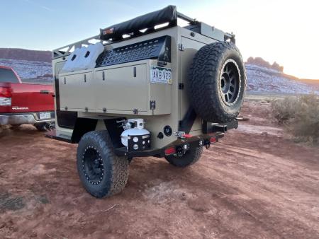 Sasquatch Expedition Campers–aluminum-made, light weight and fuel efficient campers that can trail behind any vehicle.
