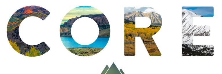 Colorado Outdoor Recreation and Economy Act (CORE) logo