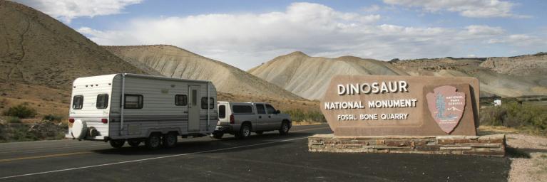 Entrance to Dinosaur National Monument, Moffat County