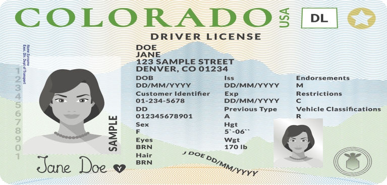 Colorado driver license