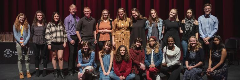 Poetry Out loud contestants on stage