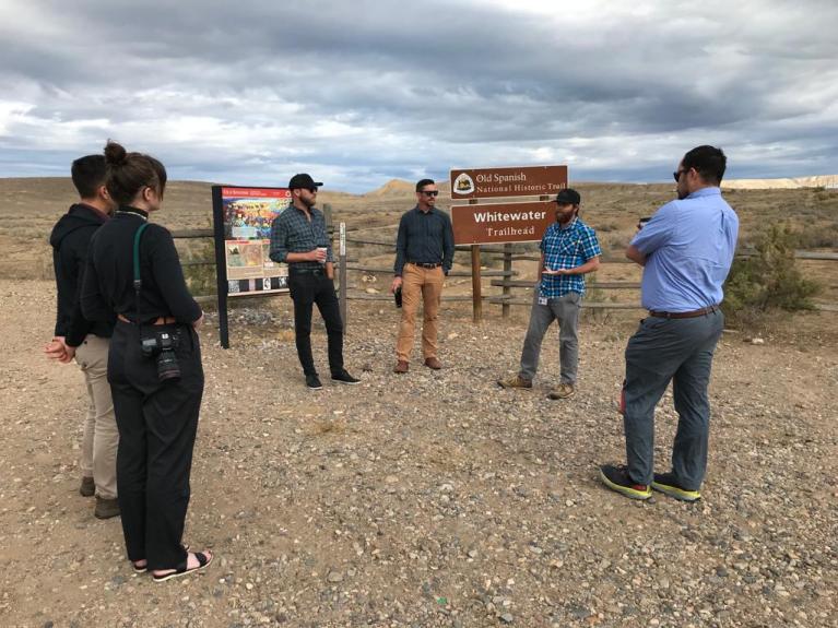Mesa County Public Health and OREC staff at the Whitewater Trailhead in Grand Junction, Colorado.