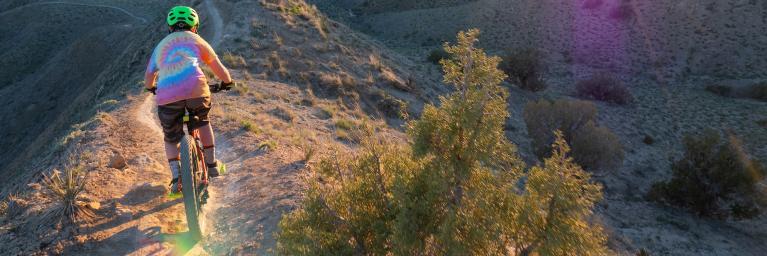 Mountain biker in Fruita, Colorado