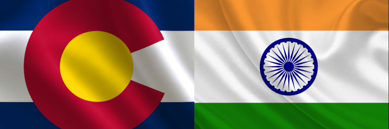 colorado and india flags side-by-side