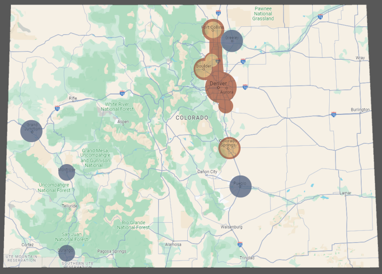 Colorado CHIPS Community Support Program Rubric Map
