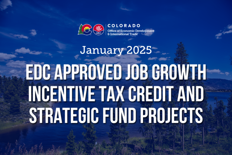 January 2025 EDC Approved Job Growth Tax Credit and Strategic Fund Project graphic