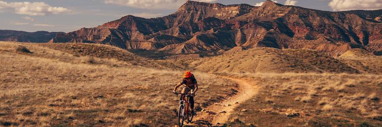 Mountain biker in Colorado