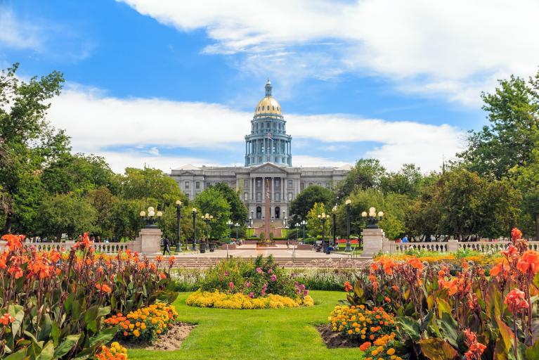 Capitol building in Springtime