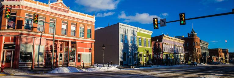 downtown, Leadville Colorado buildings