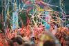 music festival with streamers