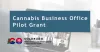 Cannabis Business Office Pilot Grant in front of computer background 