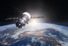 Spacecraft orbiting earth