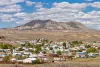Town of Craig Colorado with Cedar Mountain in the backdrop, Moffatt County, Colorado